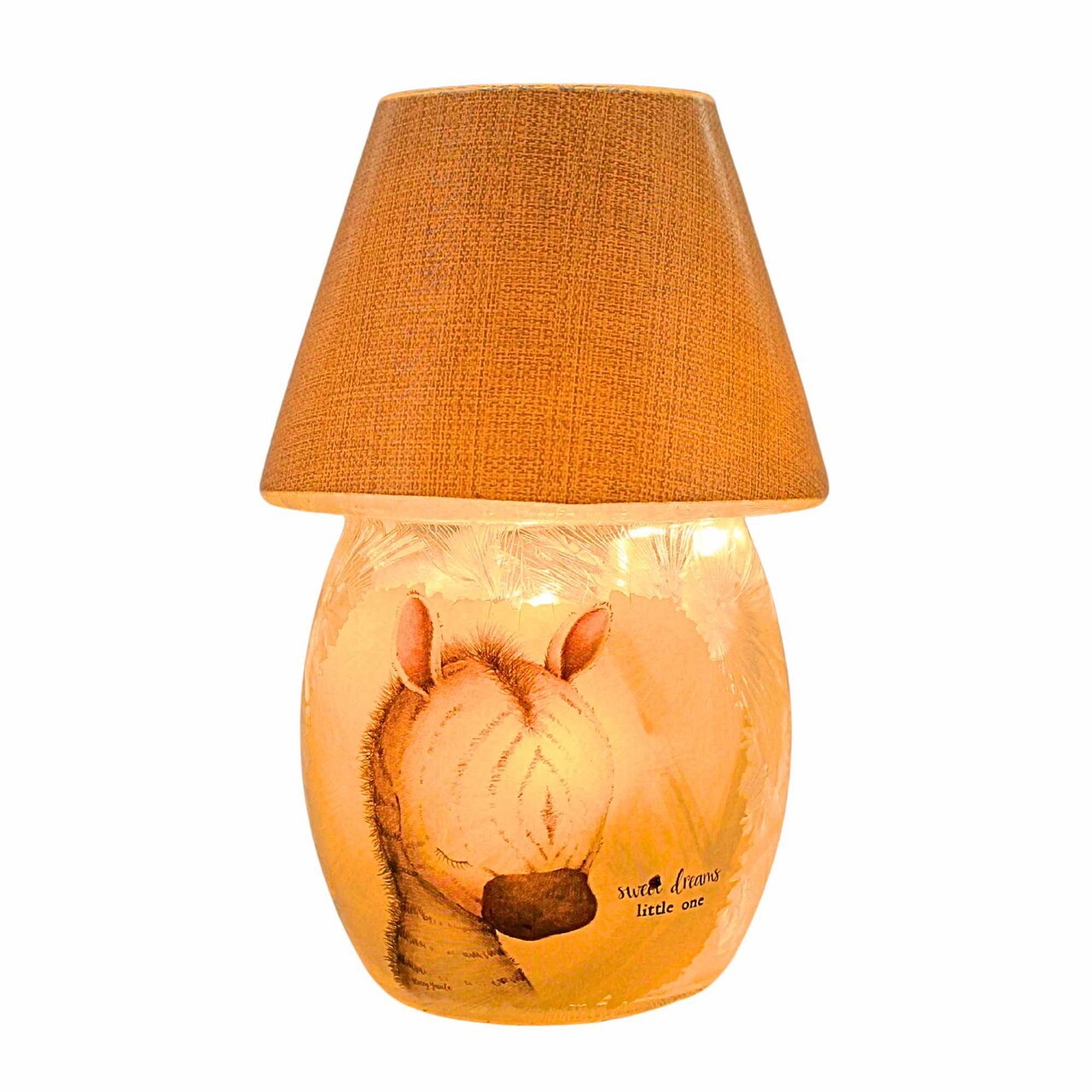 Stony Creek 5.5 Inch Sweet Dreams Pre-Lit Vase Everyday Lighted Glass Accent , Everyday Decor Electric Baby Shower